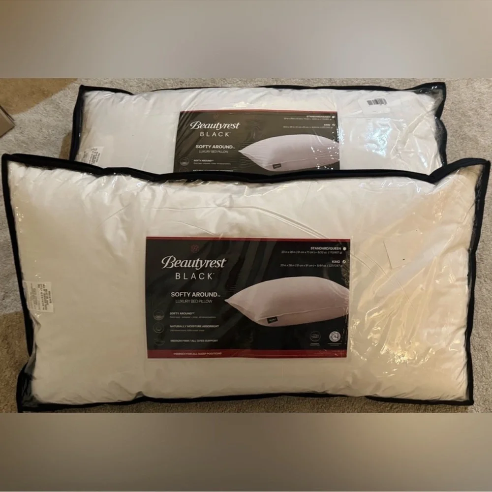 🎉LAST CHANCE🎉BEAUTYREST BLACK Luxurious‎ 20x36 Down And Feather Blend Pillow